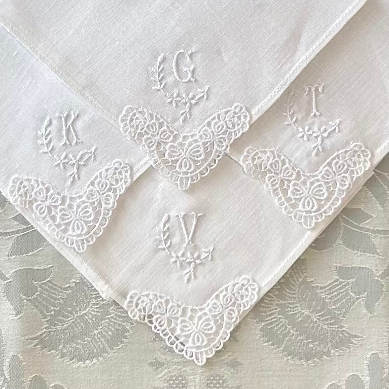 Handkerchief Ladies - Linen Monogram Initials