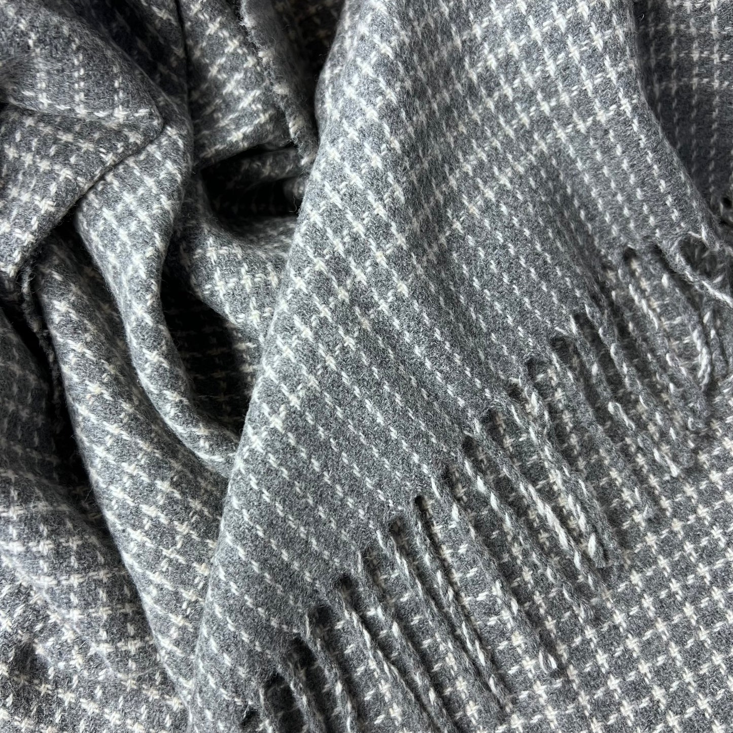 McNutt Cashmere/Merino Wool Throw "Alpine Limestone"