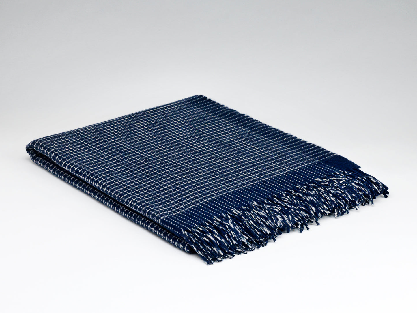 McNutt Cashmere/Merino Wool Throw "Alpine Navy"