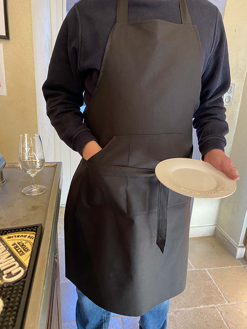 Apron (Cotton) "Aveyron" Black