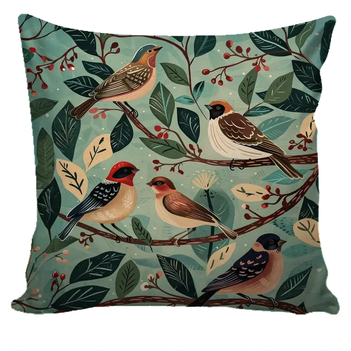 Throw Cushion: "Birds"