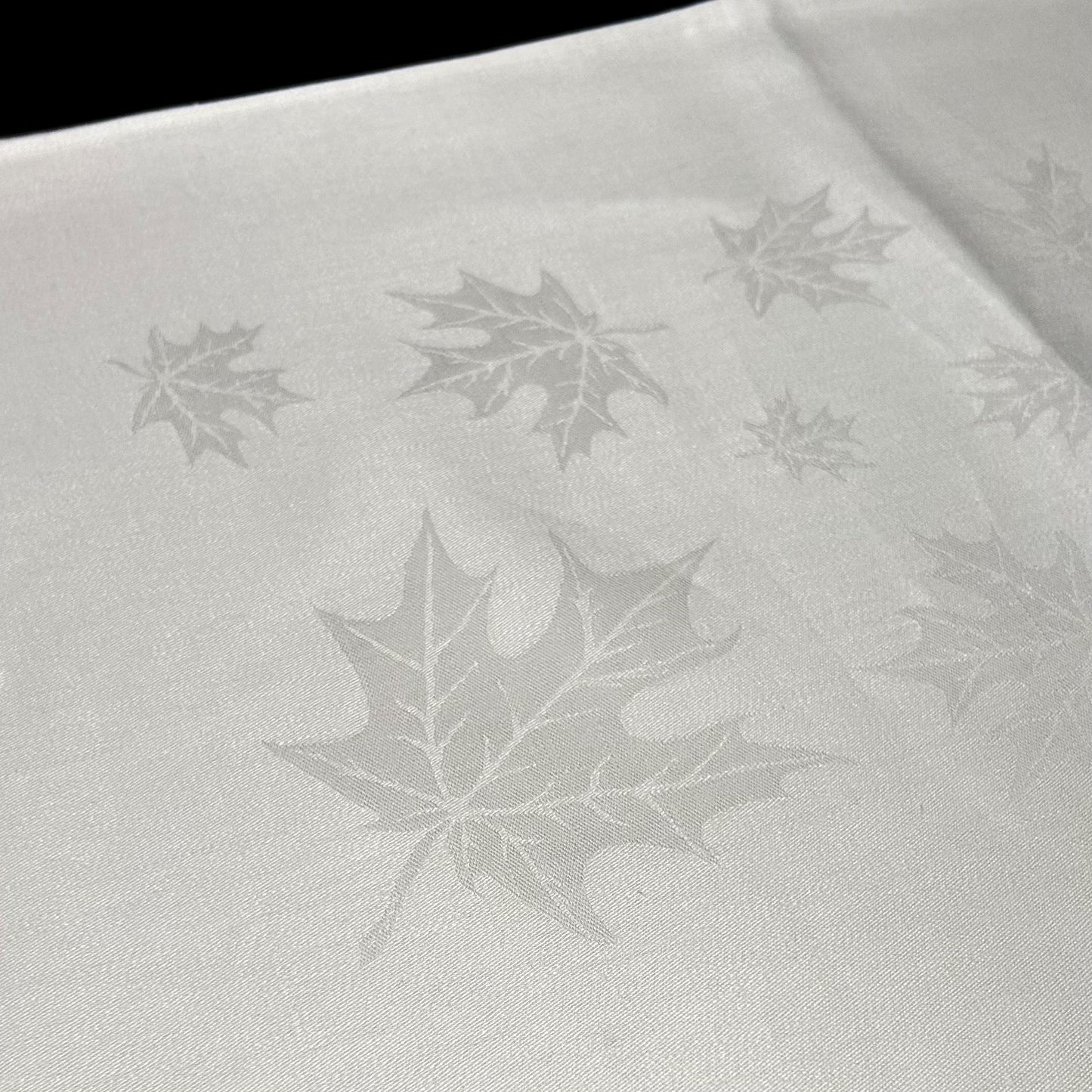 Irish Damask Linen Placemats - Limited Edition Canadian Maple Leaf