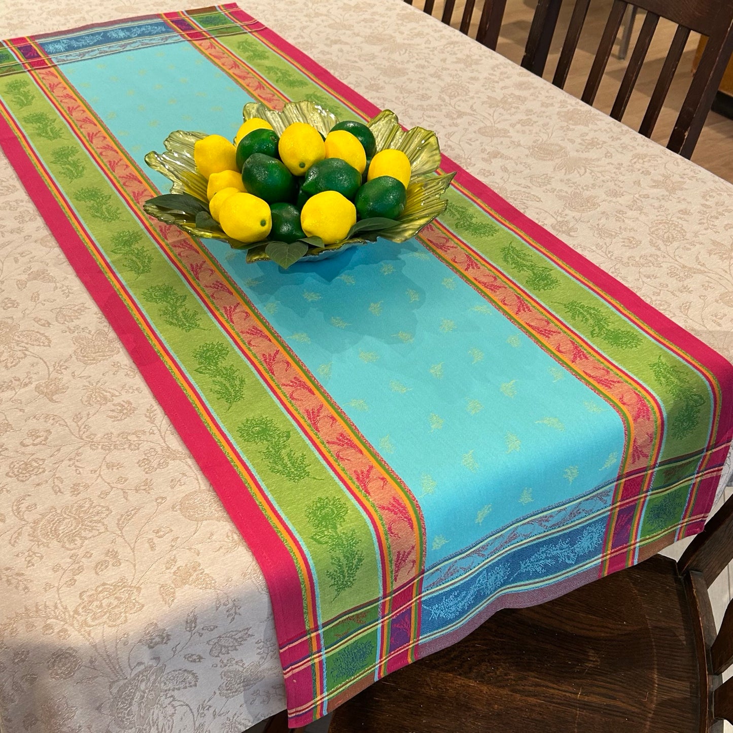 L'Ensoleillade Jacquard Table Runner: "Cezanne"