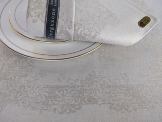 Irish linen tablecloth and napkins deals