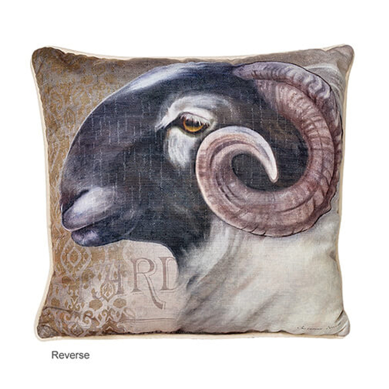 Irish Decor Pillow: Ewe & Ram