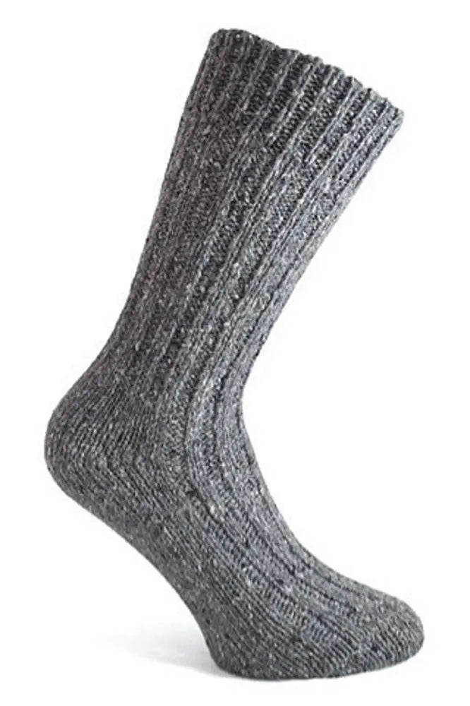 Donegal Irish Wool Socks - Grey
