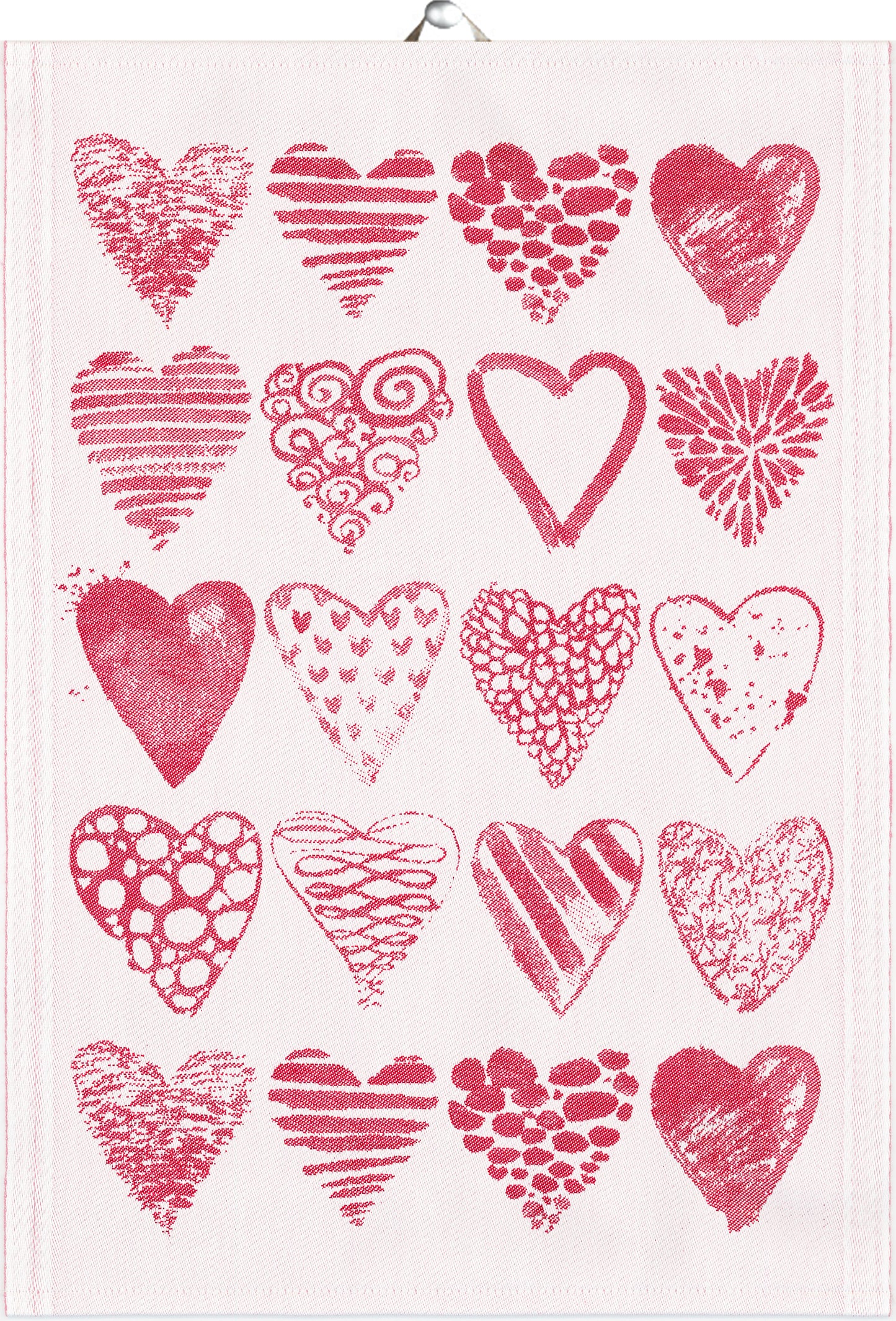 Ekelund Tea Towel: "Hearts"