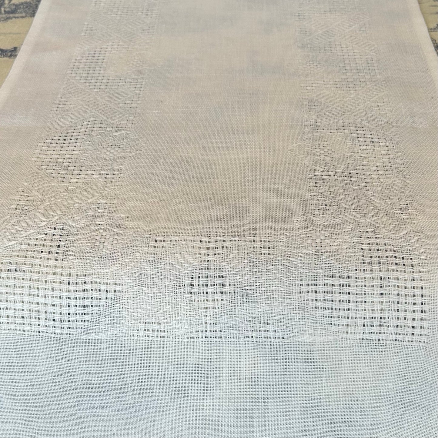 Ferguson's Irish Linen Etamine Runners - White