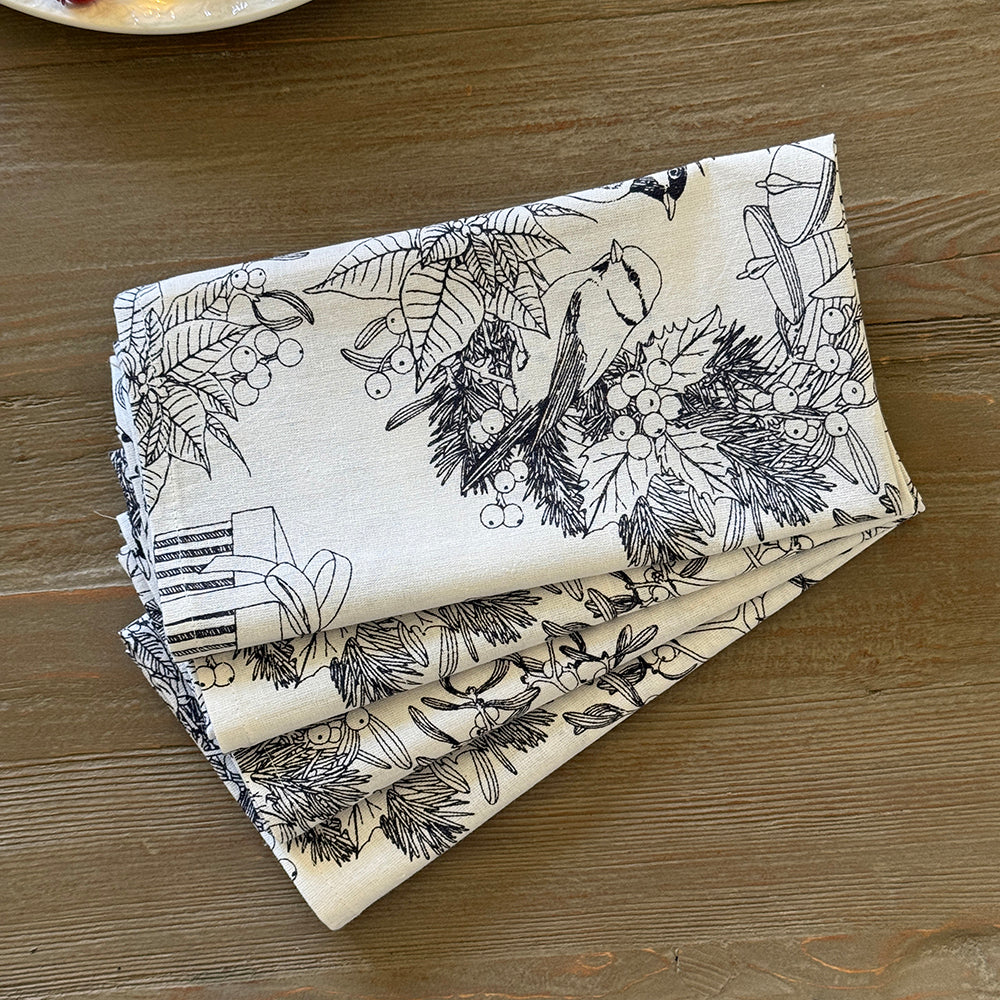 Cotton Napkins - "Holiday Celebration"