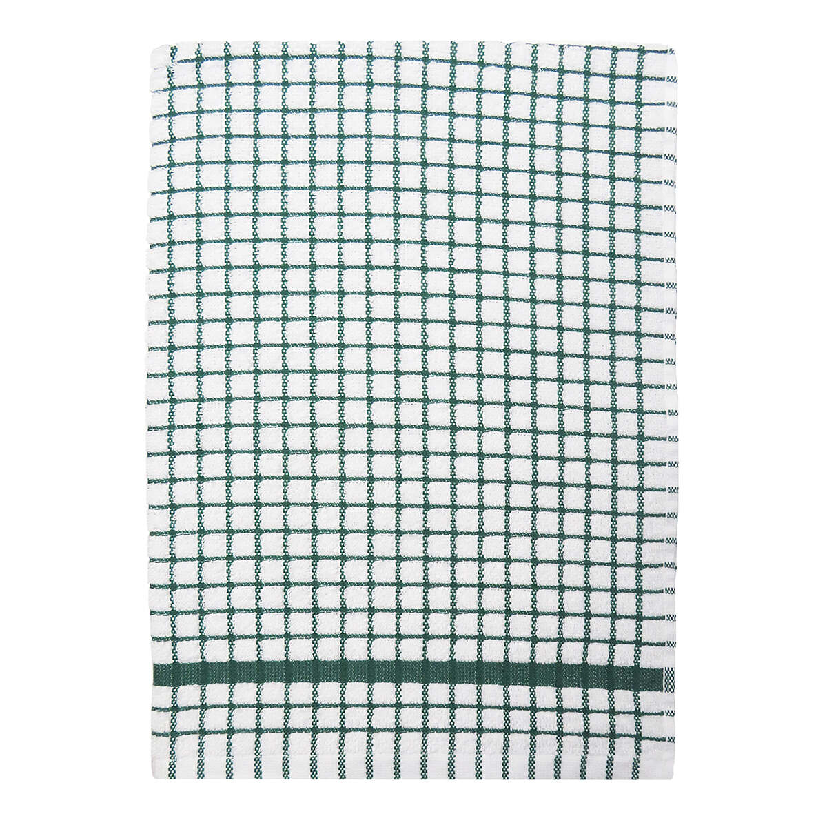 Poli-Dri 100% Cotton Tea Towel "Hunter Green Stripe"