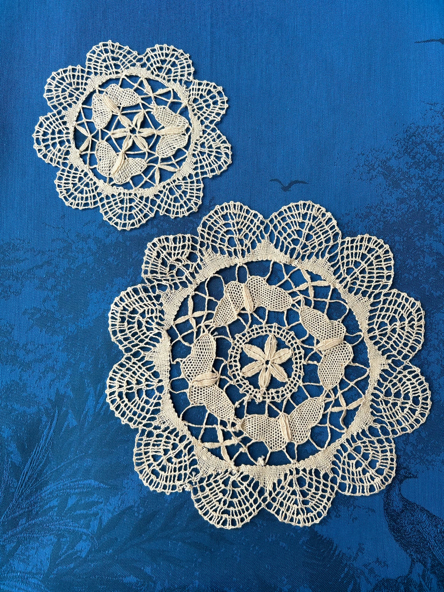 Cluny Lace Cotton Doily - Ecru