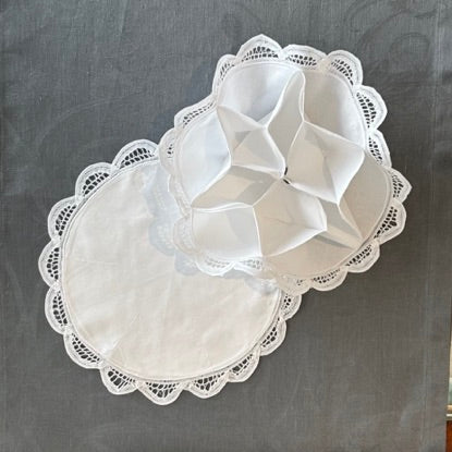 Hot Roll Holder - Battenburg Lace