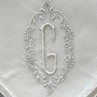 Handkerchief Men's - Cotton Monogram Initials