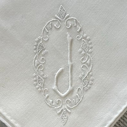 Handkerchief Men's - Cotton Monogram Initials