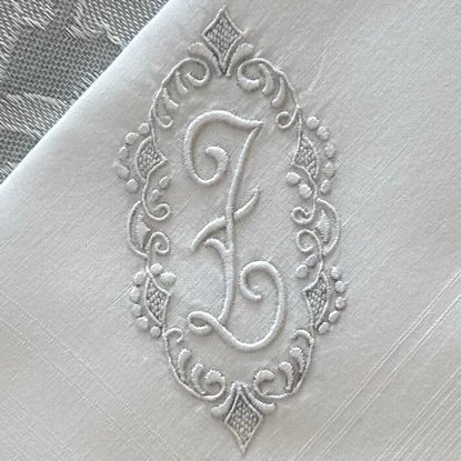 Handkerchief Men's - Cotton Monogram Initials