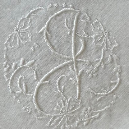 Handkerchief Ladies - Cotton Monogram Initials