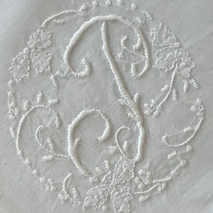 Handkerchief Ladies - Cotton Monogram Initials