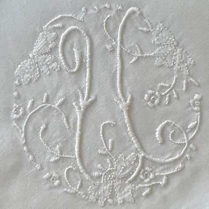 Handkerchief Ladies - Cotton Monogram Initials