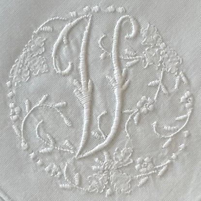 Handkerchief Ladies - Cotton Monogram Initials