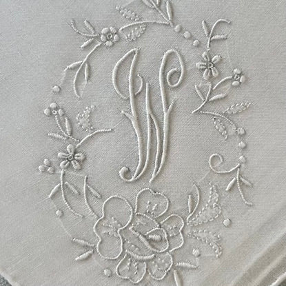 Handkerchief Ladies - Cotton Monogram Initials