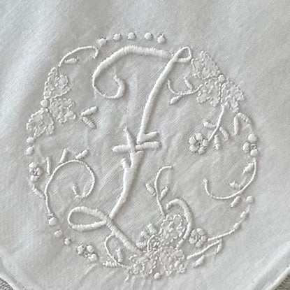 Handkerchief Ladies - Cotton Monogram Initials