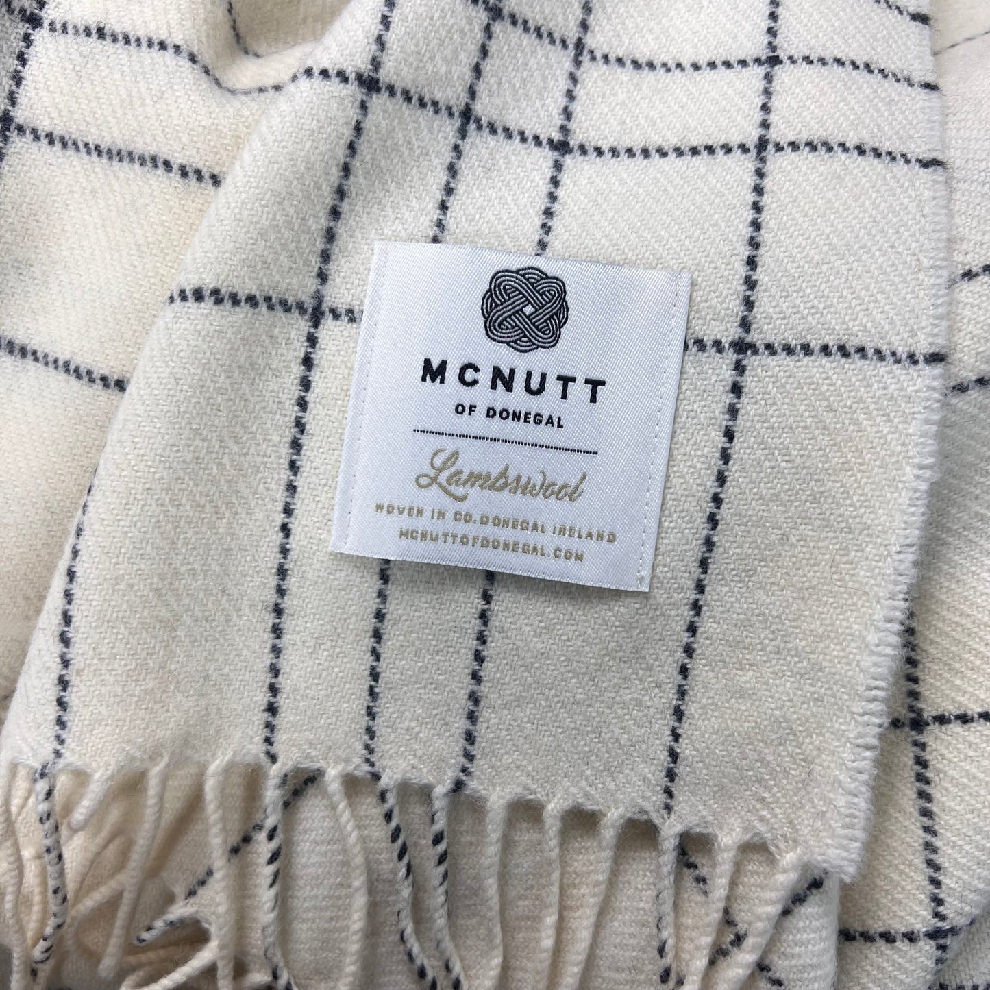 McNutt Supersoft Merino Lambswool Throw "Ice Maze"