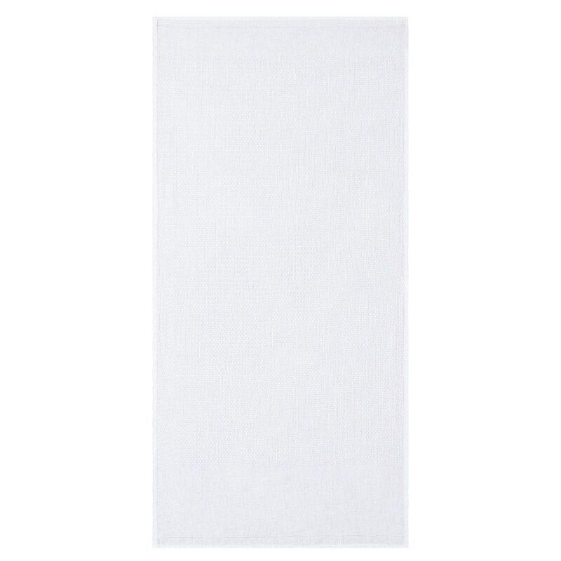 Le Jacquard Francais Linen Bath Towels "Lula" - White