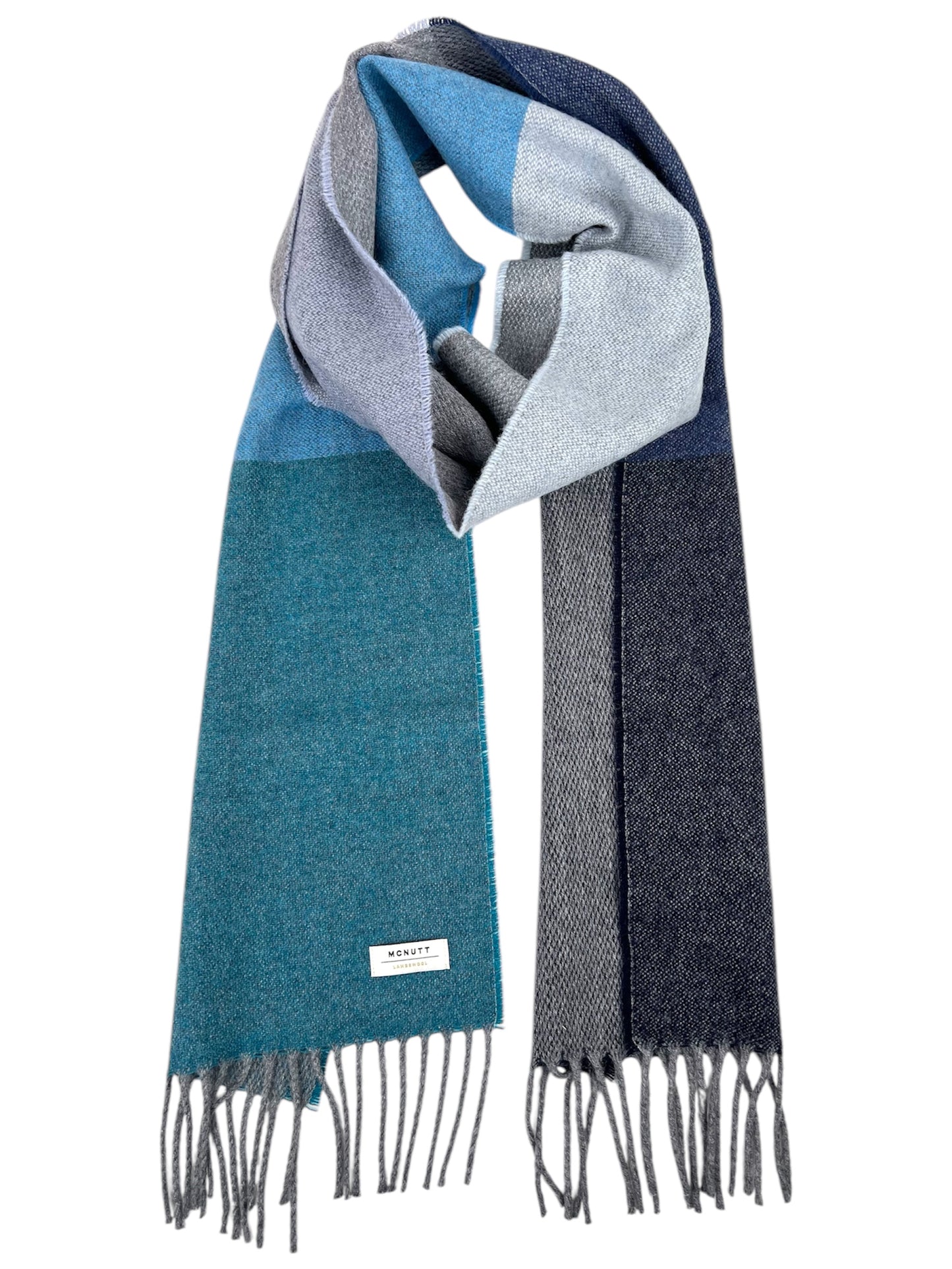 McNutt Lambswool Scarf - Marine Stripe