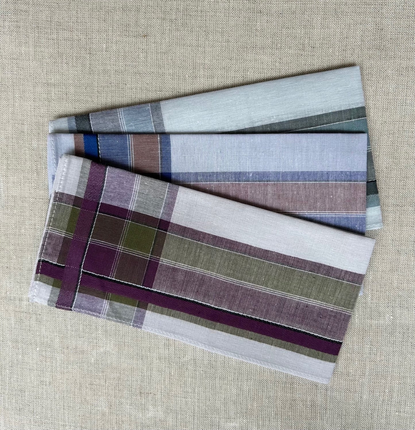 Handkerchief Men's - "Travis" Stripes Design 2