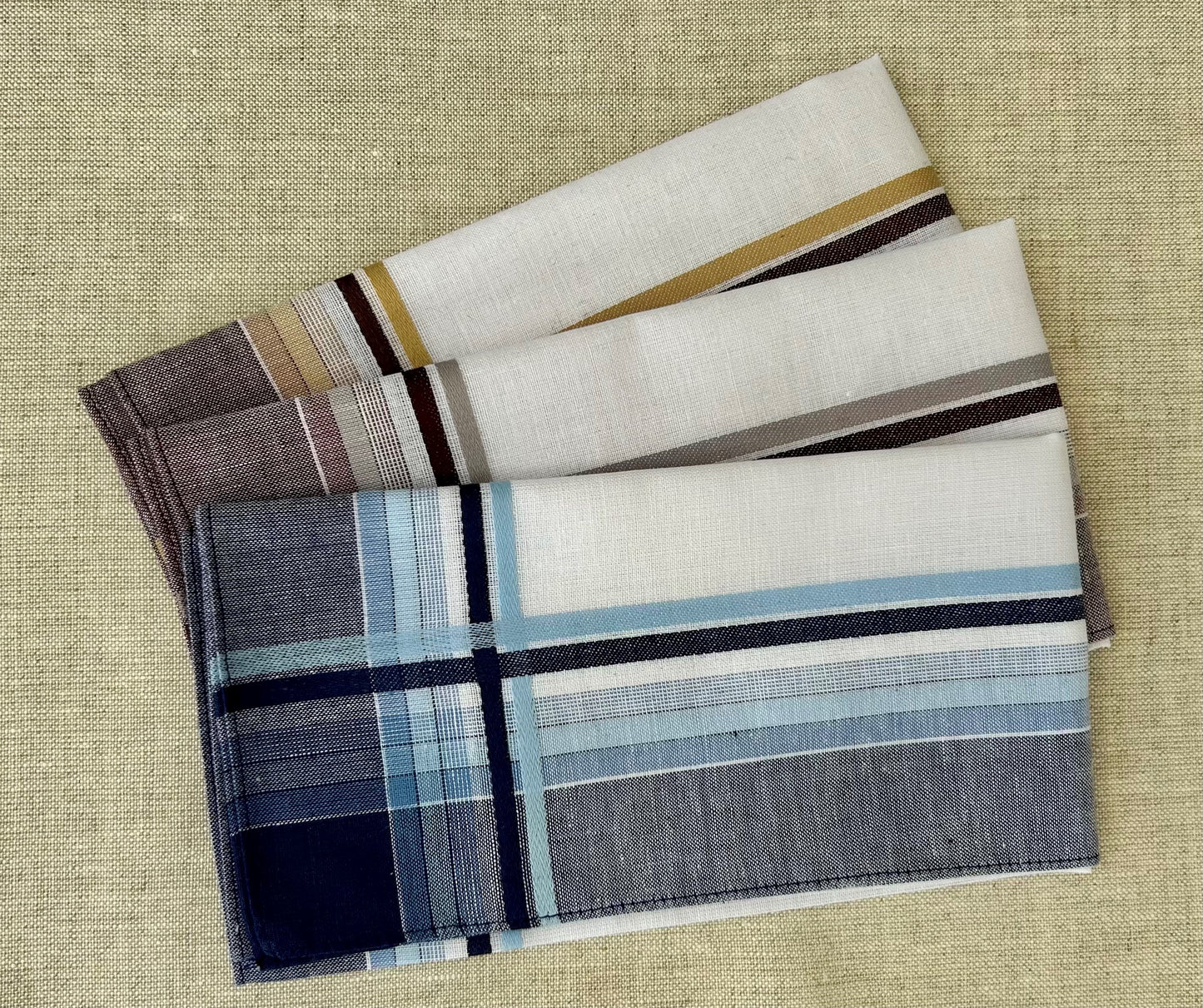 Handkerchief Men's - "Leo" Stripes Design 1