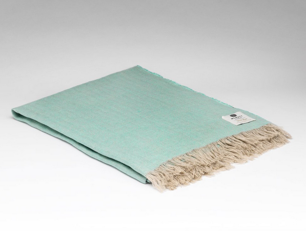 McNutt Linen Throw "Mint"