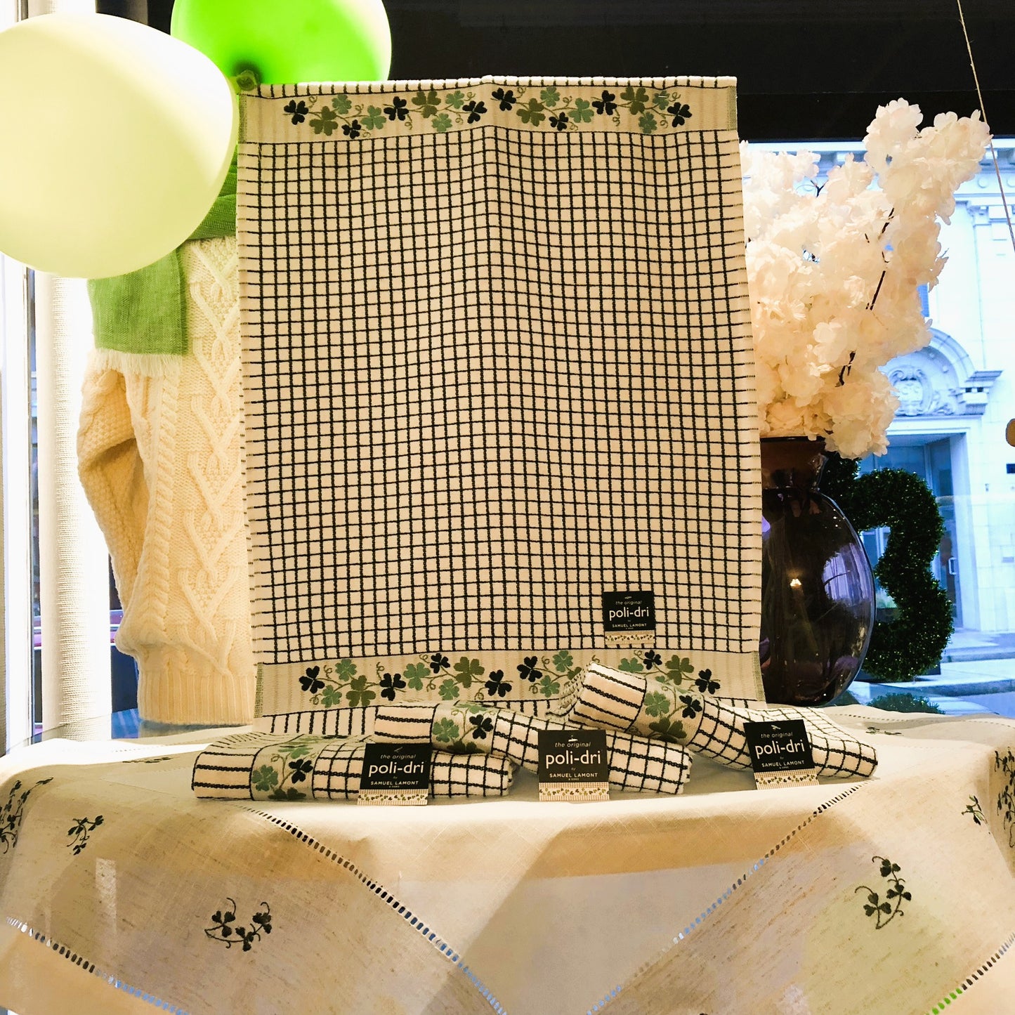Poli-Dri 100% Cotton Tea Towel "Shamrock"