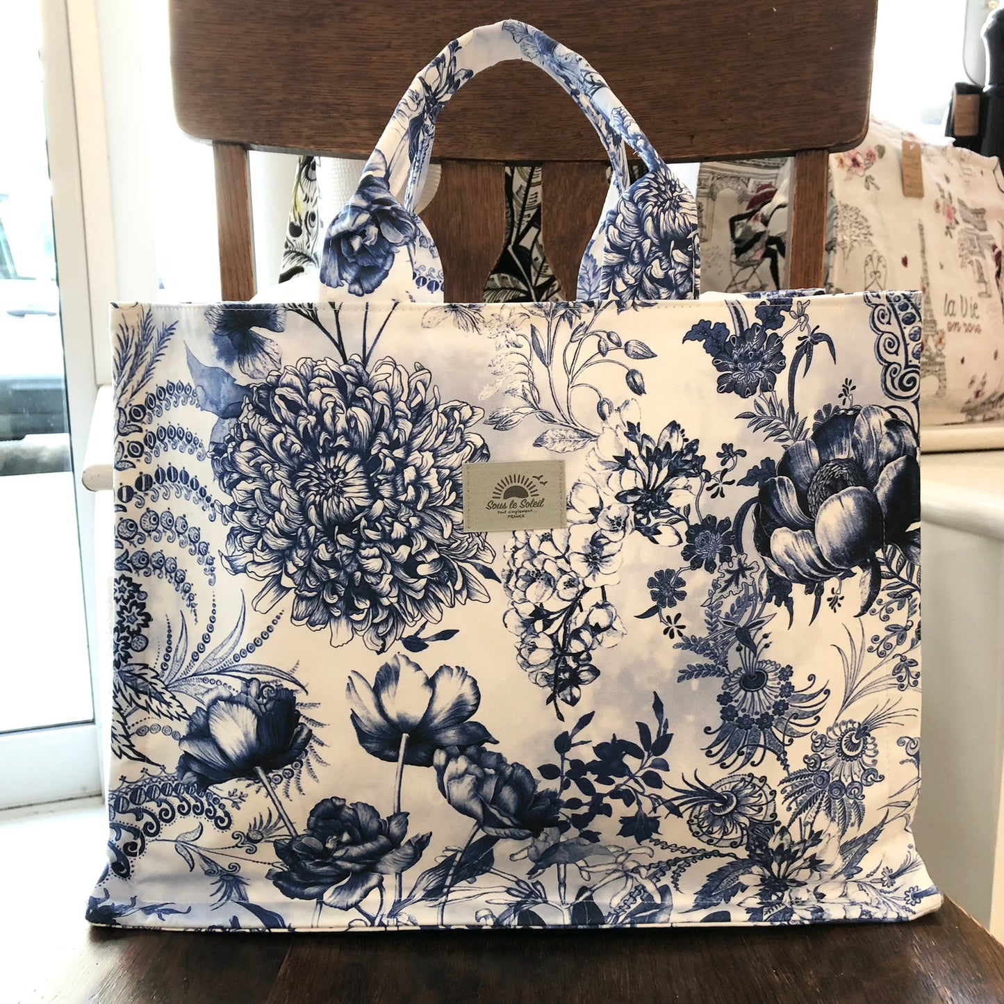Cotton Canvas Tote - "Rhapsodie"