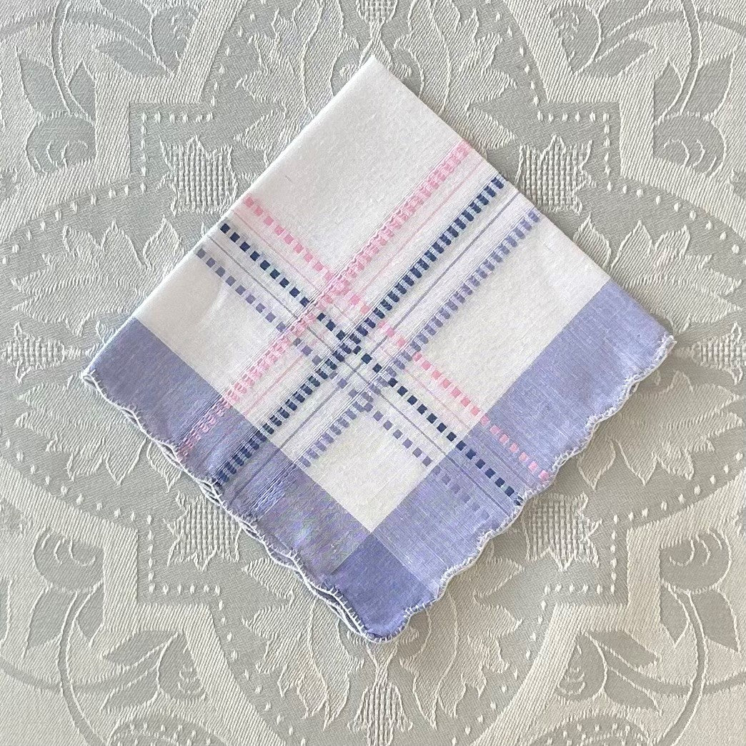 Handkerchief Ladies - Scalloped Edge Cotton Woven Borders