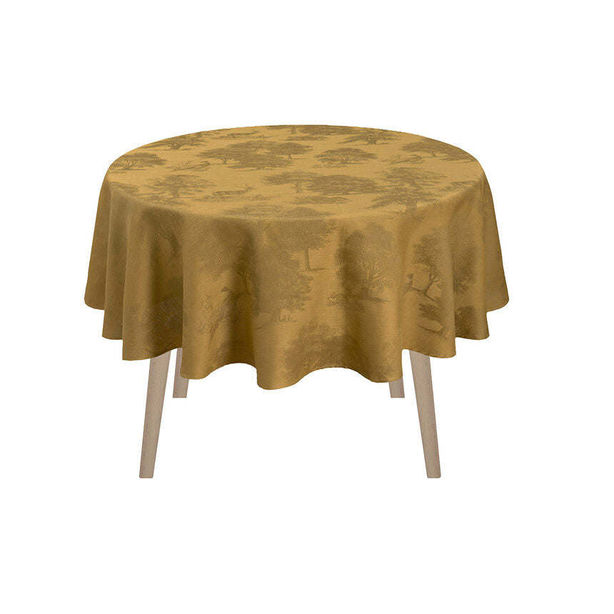 Le Jacquard Francais Tablecloth "Souveraine" Gold