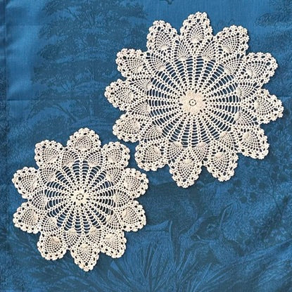 Super Fine Crochet Cotton Doily - Round