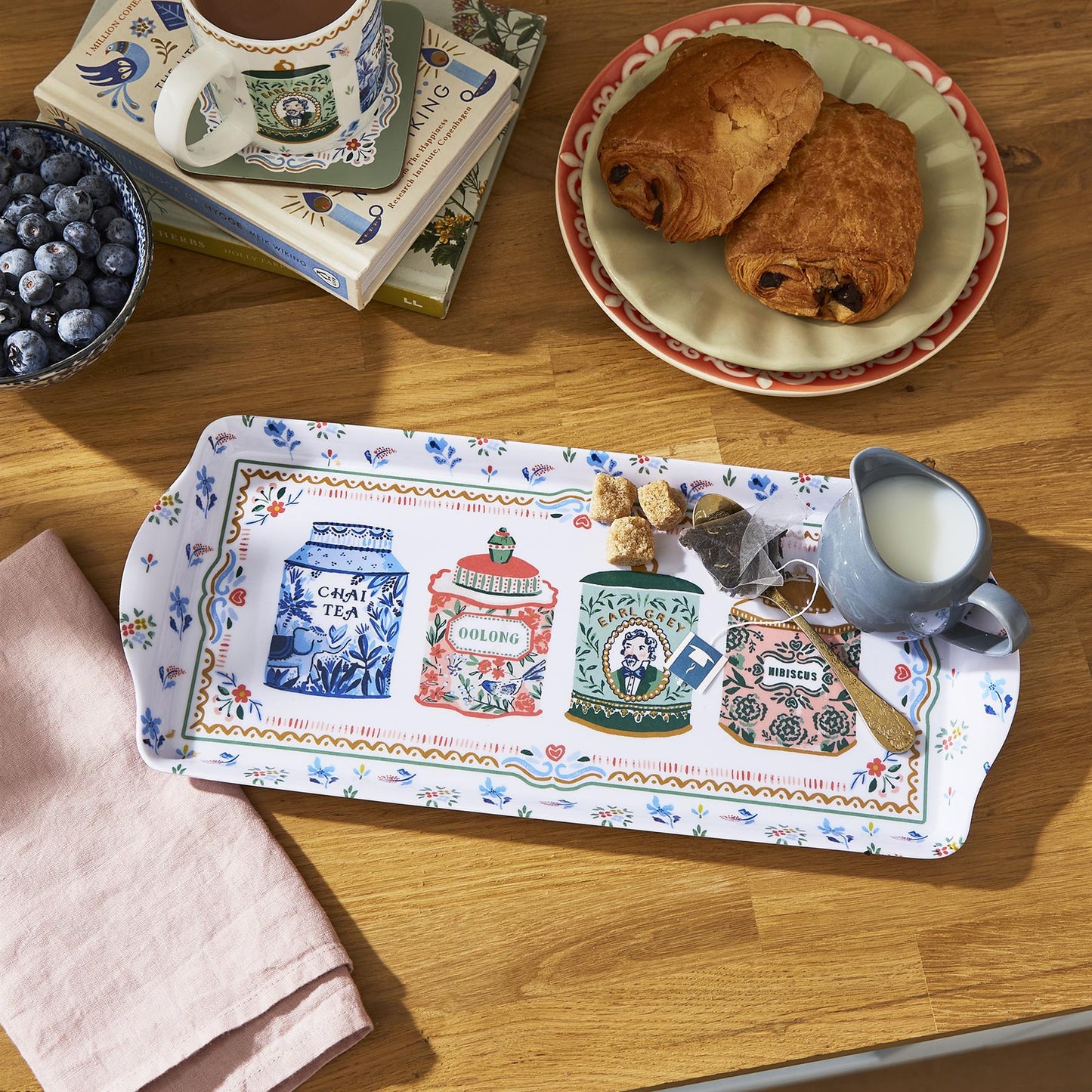 Melamine Tray "Tea Tins"