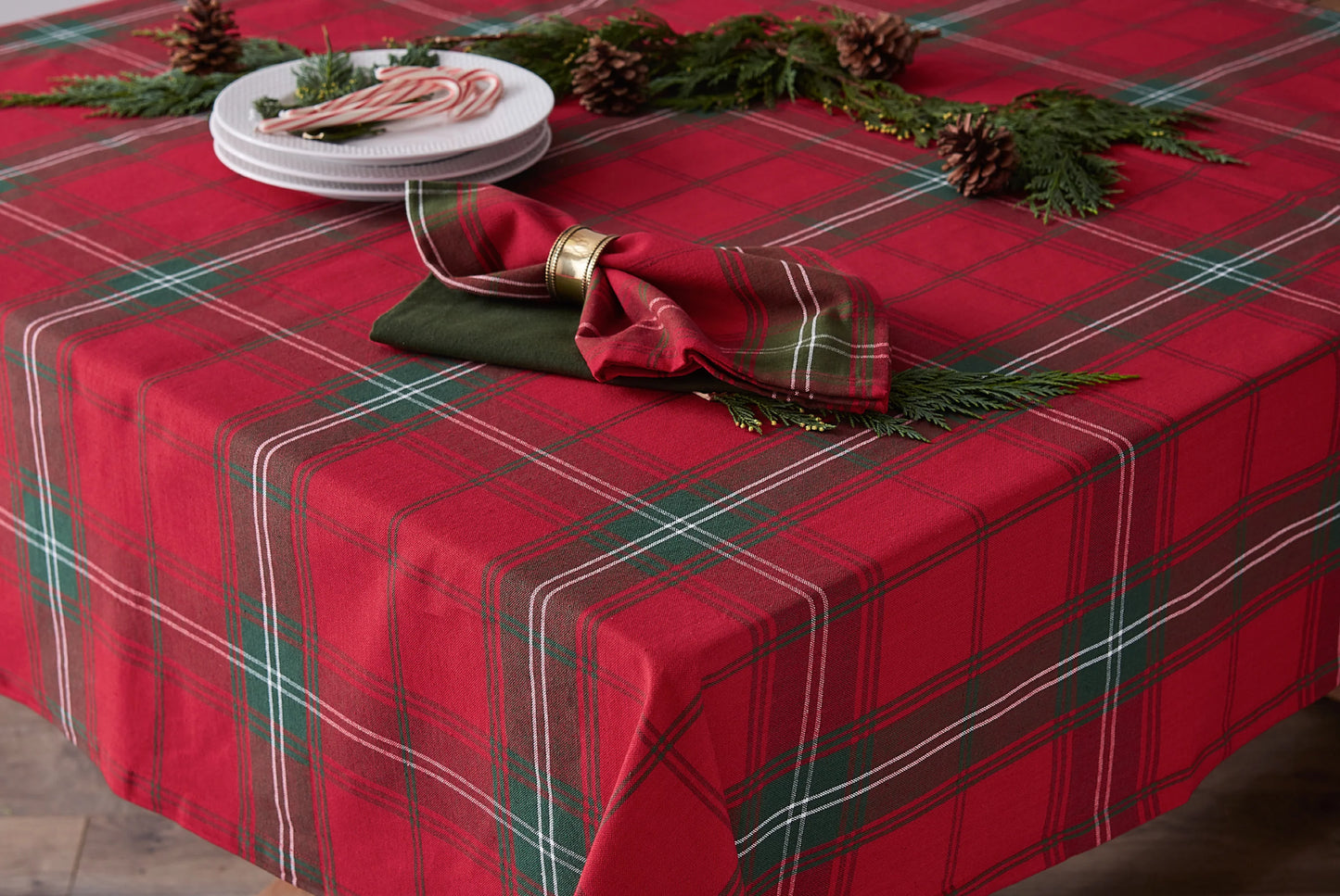 Cotton Tablecloth: "Vintage Tartan"