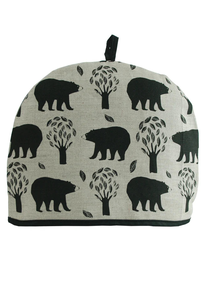 Rain Goose Linen Tea Cozy "Woodland Bears"