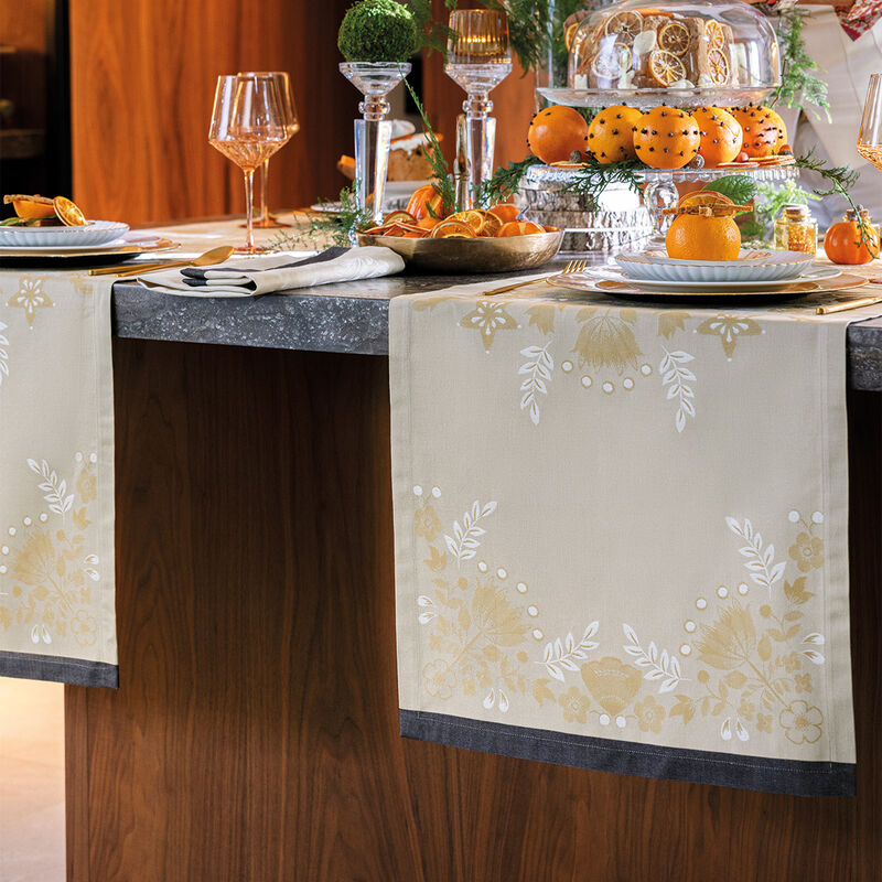 Le Jacquard Français Table Runner "Feérie" Yellow