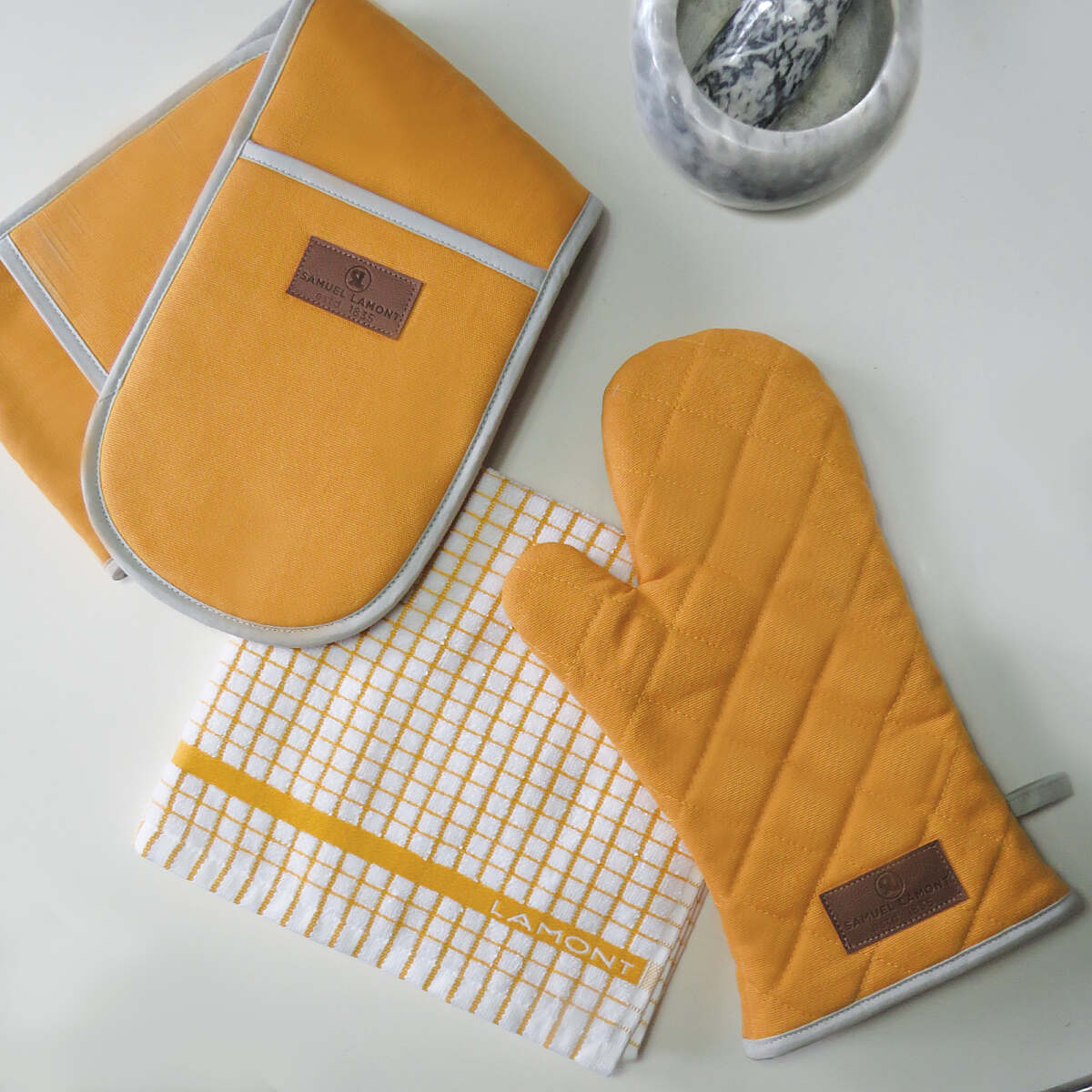 Poli-Dri 100% Cotton Tea Towel "Gold Stripe"