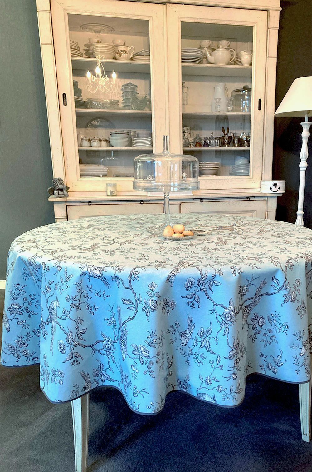 L'Ensoleillade Cotton Tablecloth: "Mesange"
