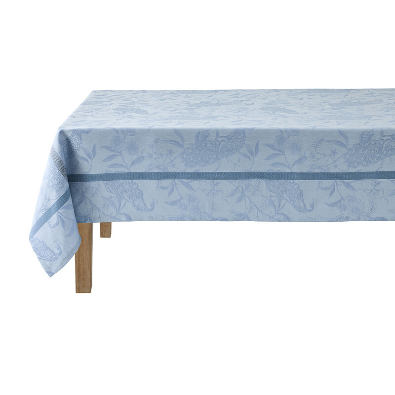 Le Jacquard Francais Tablecloth "L'Orangerie" Chardon Blue