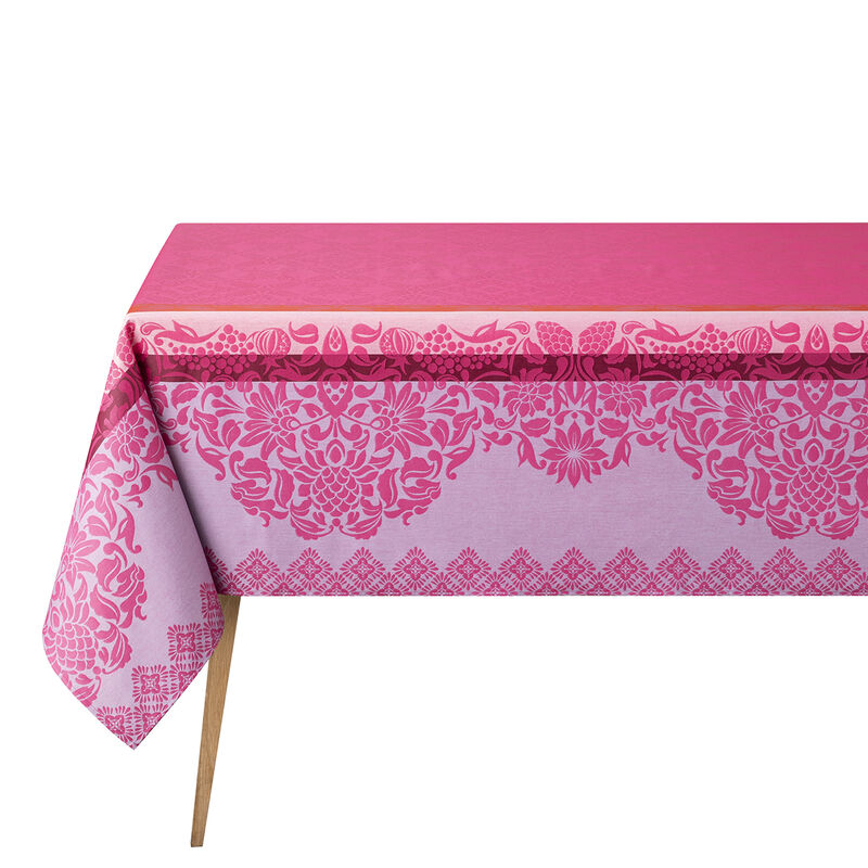 Le Jacquard Francais Tablecloth "Mumbai" Pink