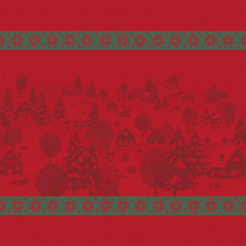Le Jacquard Français Napkin "Sous Les Etoiles" Red