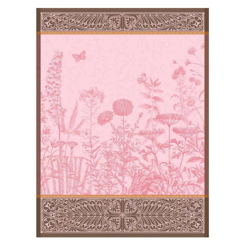 Le Jacquard Francais Tea Towel "Blooming" Pink