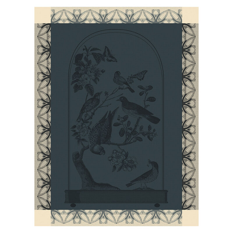 Le Jacquard Français Tea Towel "Curiosités - Animales" Blue