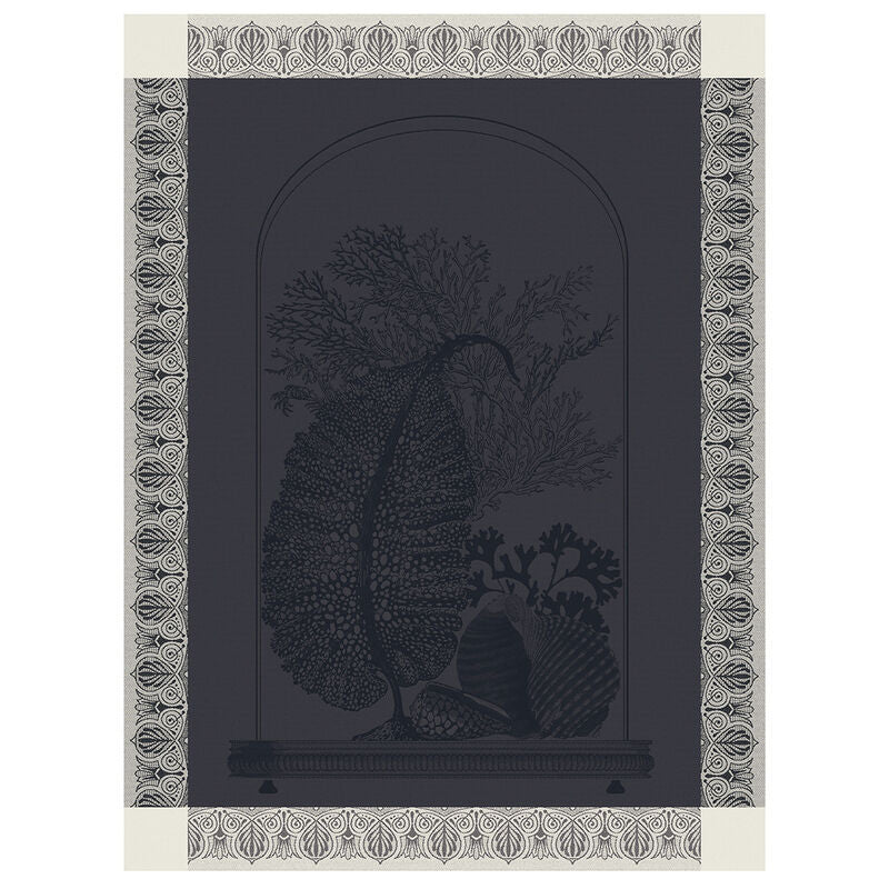 Le Jacquard Français Tea Towel "Curiosités - Minerales" Grey