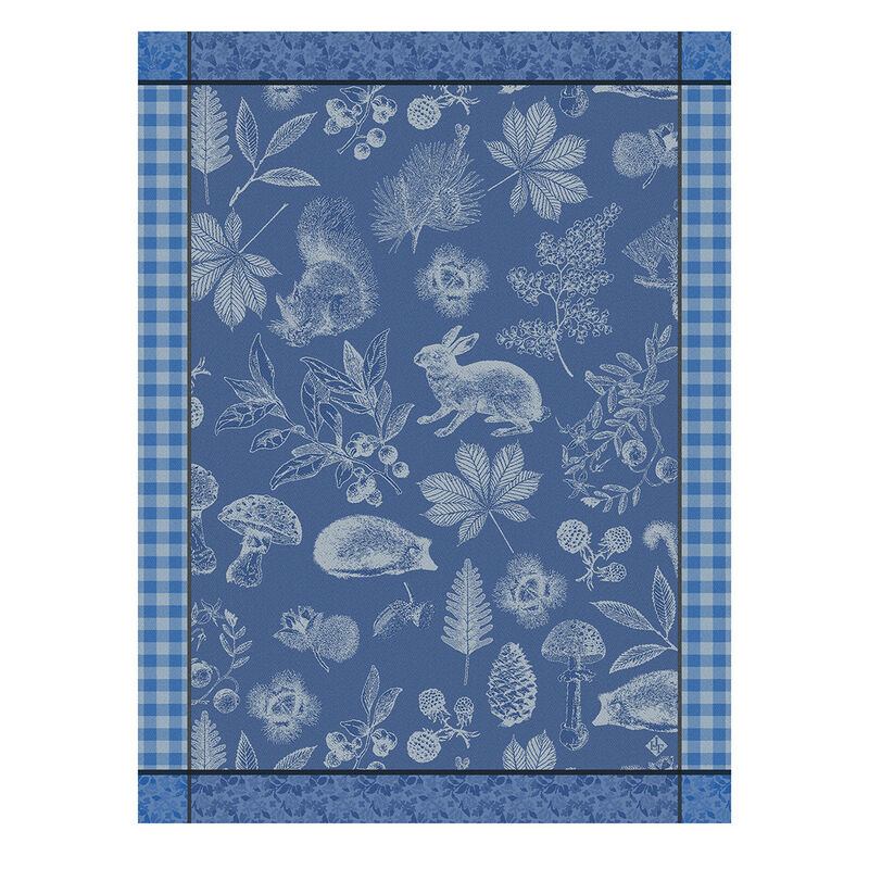 Le Jacquard Français Tea Towel "Dans Les Bois" Blue