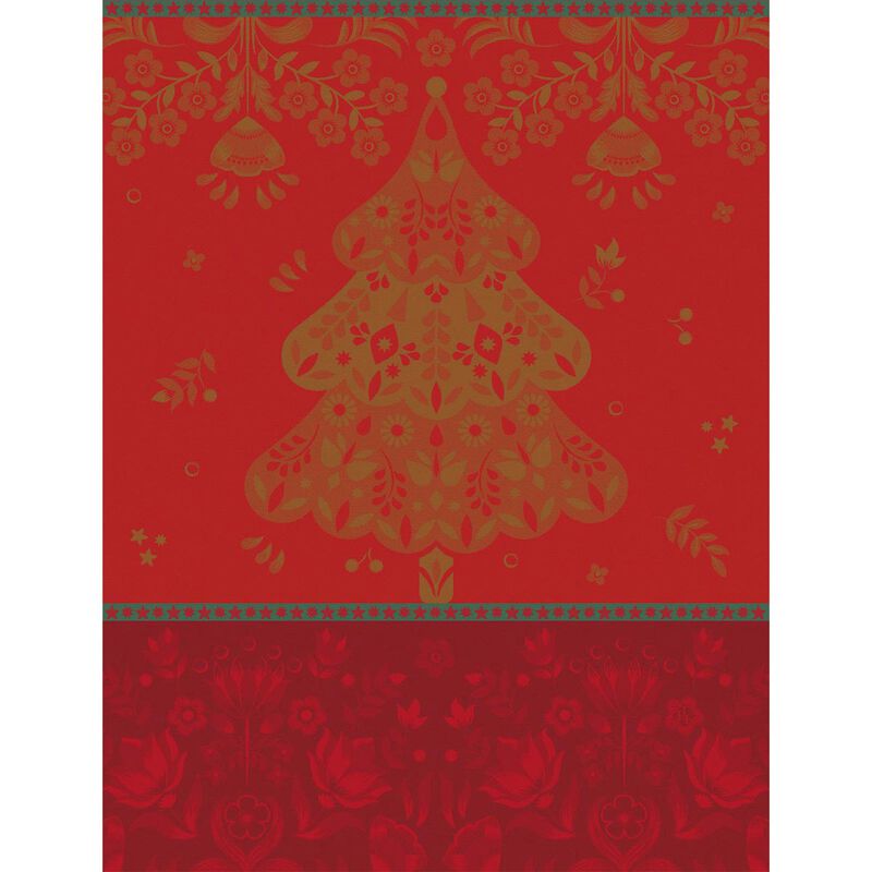 Le Jacquard Français Tea Towel "Feérie" Red